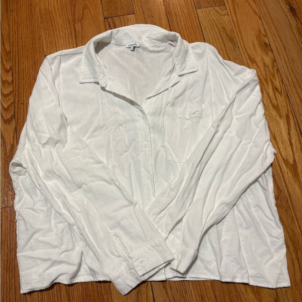 White Button-Up Shirt